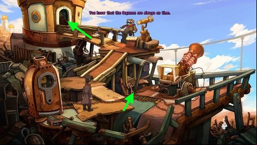 Pick up Wrench on the left on the harpoon - Prepare the pod | Part 1 - Kuvaq - Part 1 - Kuvaq - Deponia Game Guide & Walkthrough