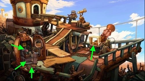 Move to the pod and open the Door of Pod - Prepare the pod | Part 1 - Kuvaq - Part 1 - Kuvaq - Deponia Game Guide & Walkthrough