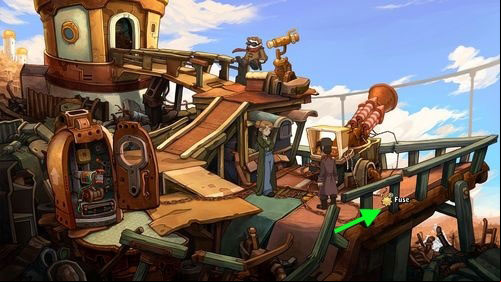 After calibrating the harpoon, Rufus will meet unexpected quest - his ex-girlfriend, Toni - Prepare the pod | Part 1 - Kuvaq - Part 1 - Kuvaq - Deponia Game Guide & Walkthrough
