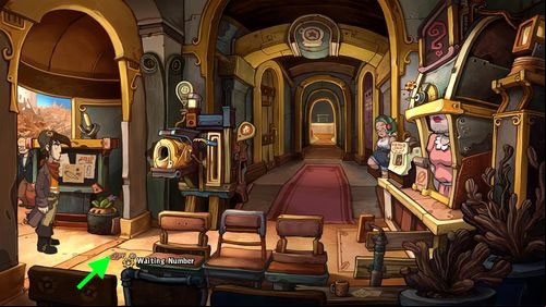 Go back to the Town Hall - Find coffee water ingredients | Part 1 - Kuvaq - Part 1 - Kuvaq - Deponia Game Guide & Walkthrough