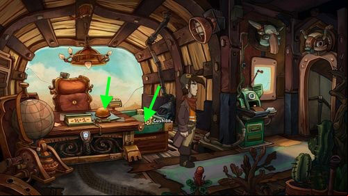 After the conversation look around the office - Find coffee water ingredients | Part 1 - Kuvaq - Part 1 - Kuvaq - Deponia Game Guide & Walkthrough