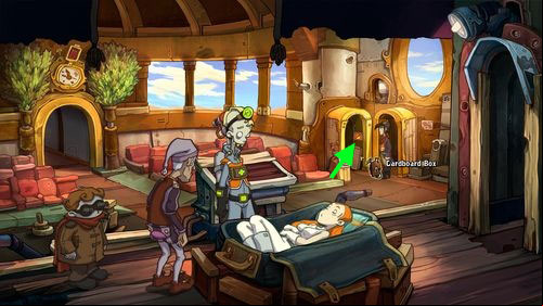 Leave the bar and go to the Town Hall - Make an espresso | Part 1 - Kuvaq - Part 1 - Kuvaq - Deponia Game Guide & Walkthrough