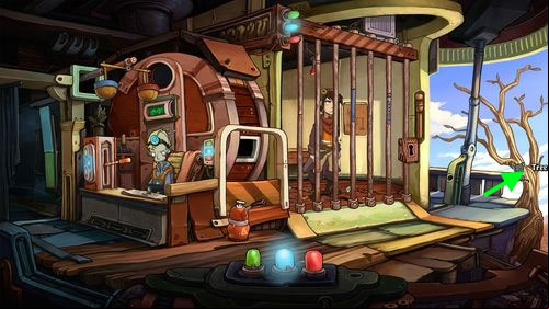 You have to break out of jail and find Goal - Cletus | Part 1 - Kuvaq - Part 1 - Kuvaq - Deponia Game Guide & Walkthrough