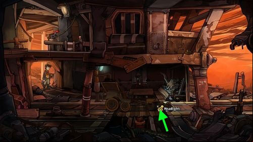 Notice that there is a lever missing in the Shunting Lever Box to the left - Fix the mine cart | Part 2 - Junk Mine - Part 2 - Junk Mine - Deponia Game Guide & Walkthrough