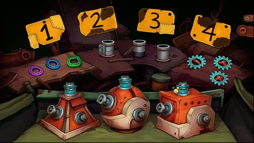 Using hints which Doc gave you, combine spare parts with corpuses - Fix the mine cart | Part 2 - Junk Mine - Part 2 - Junk Mine - Deponia Game Guide & Walkthrough