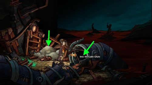 Examine the Stack of Needles and dig in it - youll find a Straw - Find Goal | Part 3 - Lower Ascension Station - Part 3 - Lower Ascension Station - Deponia Game Guide & Walkthrough