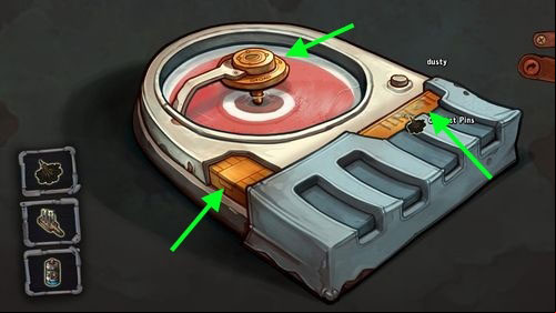 There are the interactive parts in the cartridge - Pins, Chip and Reading Head - Fix Goals implant | Part 3 - Lower Ascension Station - Part 3 - Lower Ascension Station - Deponia Game Guide & Walkthrough