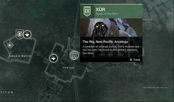 This merchant sells mainly Exotic Engrams (once a week), Legendary and Exotic items of high level, which enables some players to achieve higher levels of Power more easily - Destiny 2: Xur Vendor - Markers and activities - Destiny 2 Game Guide