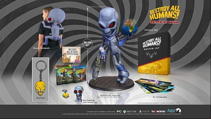 Destroy All Humans - Crypto-137 Edition includes the following items - Destroy All Humans 2020: Game editions - Appendix - Destroy All Humans Remake Guide