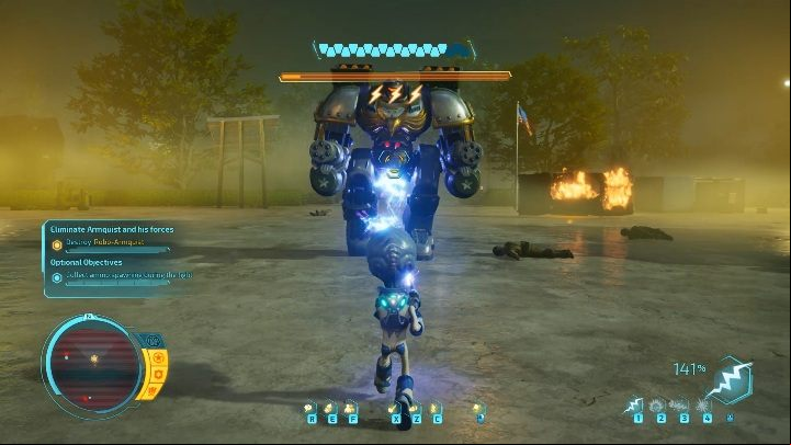 The best way to fight Robo-Armiquist is to wait for him to focus on your character and run straight at you - Destroy All Humans 2020: Robo-Armiquist boss fight walkthrough, how to beat? - Bosses - Destroy All Humans Remake Guide