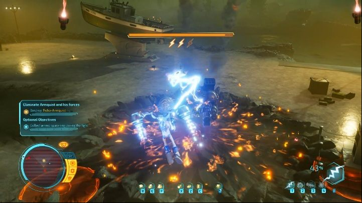 In addition to the previous attacks, the boss can also launch multiple rockets at once - Destroy All Humans 2020: Robo-Armiquist boss fight walkthrough, how to beat? - Bosses - Destroy All Humans Remake Guide
