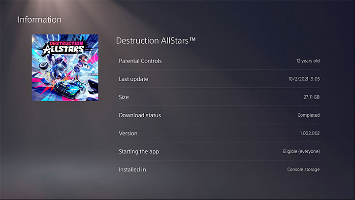 1 - Destruction AllStars: System requirements - Annex - Destruction AllStars Guide