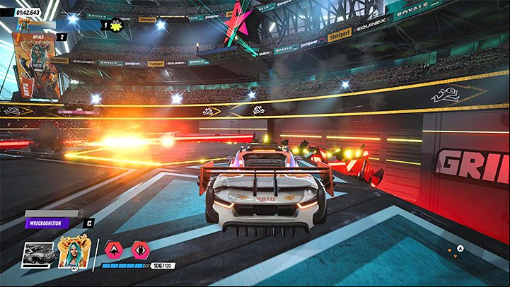 The Gridfall arenas collapse gradually, thus creating larger gaps - Destruction AllStars: Gridfall Mode - Gameplay modes - Destruction AllStars Guide