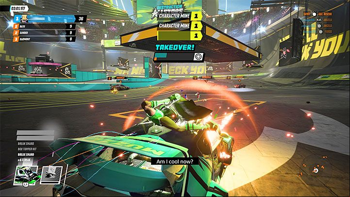 Your task in the mini-game is to quickly press the buttons according to the instructions on the screen - Destruction AllStars: How to perform a Vehicle Takeover? - FAQ - Destruction AllStars Guide
