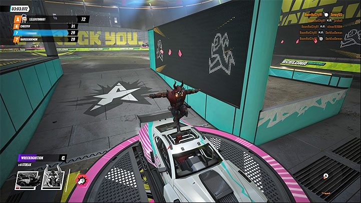 Standard vacant vehicles appear on the arena regularly - Destruction AllStars: How to perform a Vehicle Takeover? - FAQ - Destruction AllStars Guide