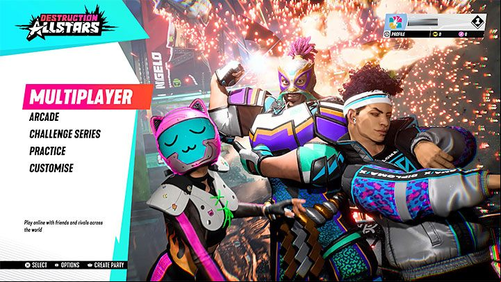 The game modes in Destruction AllStars can be divided into the main modes (multiplayer, singleplayer, tutorial, etc - Destruction AllStars - game guide