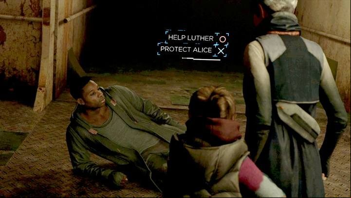Luther always gets shot (provided that he is in the group) - helping him is the best additional option. - Crossroads - Kara | Detroit Become Human Walkthrough - Shared scenes - Detroit Become Human Guide