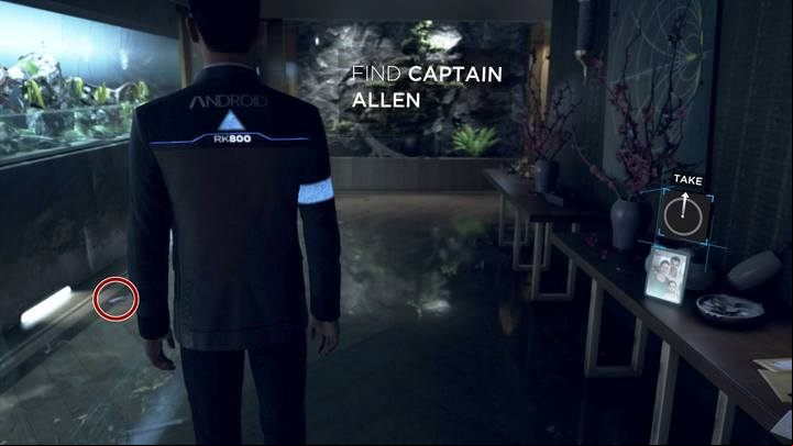 Right in the first hallway, you can save a fish thats lying on the floor - The Hostage | Connor | Detroit Become Human Walkthrough - Connor Walkthrough - Detroit Become Human Guide