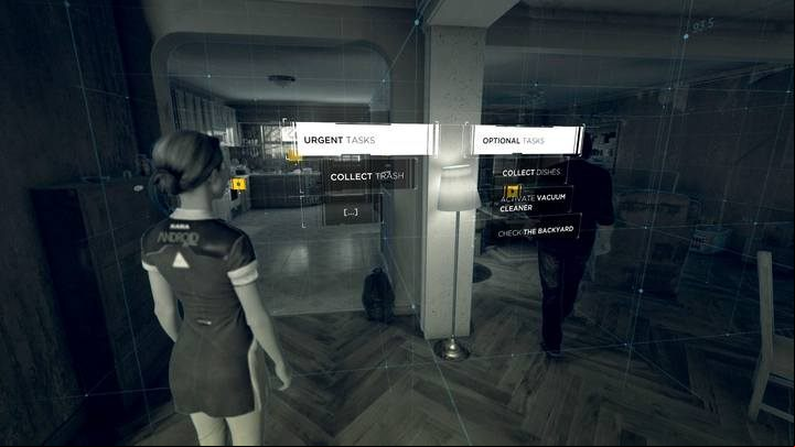 Press R2 to view your objectives. - A New Home | Kara | Detroit Become Human Walkthrough - Kara Walkthrough - Detroit Become Human Guide
