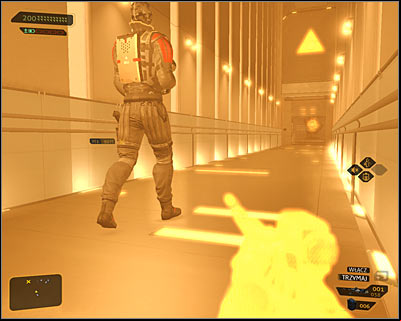 You can reach the middle section of the basement in a few ways - (6) Peaceful solution: Reaching the main area of the basement - Confronting Eliza Cassan - Deus Ex: Human Revolution Game Guide