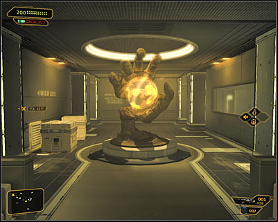 Regardless of the chosen method, your goal is to reach the main area of the bunker (screen above), from where you will plan further actions - (6) Peaceful solution: Reaching the main area of the basement - Confronting Eliza Cassan - Deus Ex: Human Revolution Game Guide
