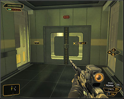 Regardless of the decisions made thus far, you have to reach the northern part of the level (screen above) - (9) Peaceful solution: Reaching room 802-11 - Confronting Eliza Cassan - Deus Ex: Human Revolution Game Guide