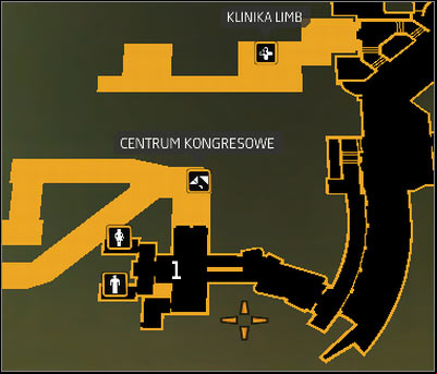 Map legend: 1 - Nicholas rendezvous point - Smash the State (steps 1-3) - Side quests - Deus Ex: Human Revolution Game Guide