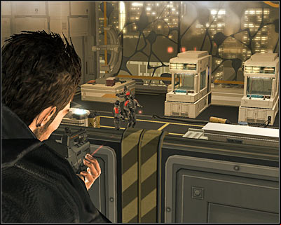 Move carefully to the railing of the upper balcony - (2) Defend the attack on the facility | Prologue - Prologue - Deus Ex: Human Revolution Game Guide