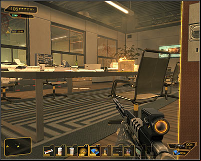 Check southern room in search for revolver ammo and go back to the meeting room youve seen earlier (Meeting Room) and explore it carefully - (2) Aggressive option: Securing the istration building - Neutralize the Terrorist Leader - Deus Ex: Human Revolution Game Guide