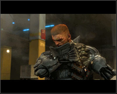 Fight until youll see a cut-scene informing you about your victory - (7) Defeating Barrett - Following the Clues in Highland Park - Deus Ex: Human Revolution Game Guide