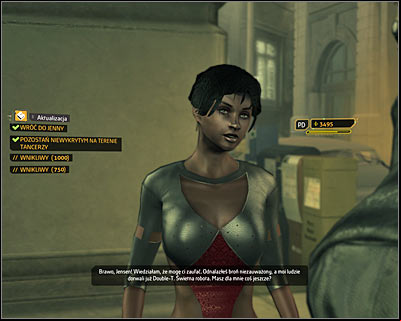 Since youve done all tasks, you can return to Jenny and report to her - Cloak & Daggers (steps 10-13) - Side quests - Deus Ex: Human Revolution Game Guide