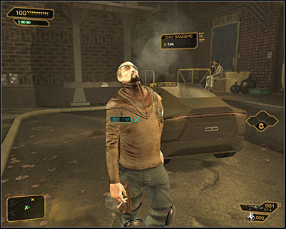 After reaching the destination, it turns out that Zeke Sanders is the mysterious informer - Voices from the Dark - Side quests - Deus Ex: Human Revolution Game Guide