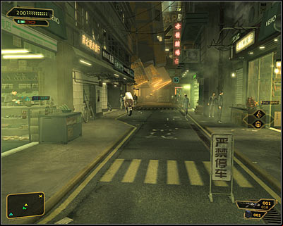 If youve chosen the ageway recommended by the game, then youll start exploring the Youzhao district in its southern part - (2) Finding the Hengsha Court Gardens building - Hunting the Hacker - Deus Ex: Human Revolution Game Guide