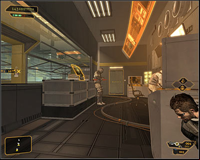 There are two guards inside this room and sadly its not possible to stun one of them without automatically alarming the other one - (4) Peaceful solution: Travelling through the cryo-sterilization room - Searching for Proof - Deus Ex: Human Revolution Game Guide