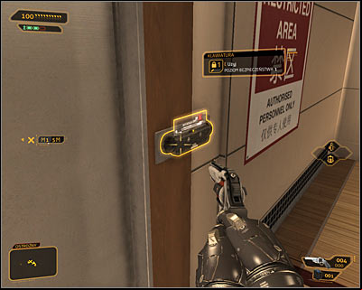 Since youve already killed all nearby guards you wont have to deal with the person guarding the ageway to the main laboratory - (7) Aggressive solution: Travelling through the laboratories - Searching for Proof - Deus Ex: Human Revolution Game Guide