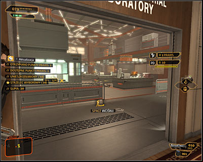 Open the door leading to the main laboratory - (7) Aggressive solution: Travelling through the laboratories - Searching for Proof - Deus Ex: Human Revolution Game Guide