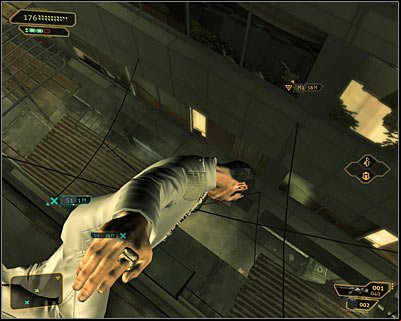 Carefully approach the ledge and correctly place Chans body so itll start hovering (screen above) - Rotten Business (steps 4-8) - Side quests - Deus Ex: Human Revolution Game Guide