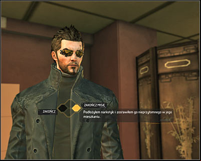 It doesnt matter whether youve staged Chans suicide or framed him with the drugs, because in both cases youll have to return to Mei Suen - Rotten Business (steps 4-8) - Side quests - Deus Ex: Human Revolution Game Guide