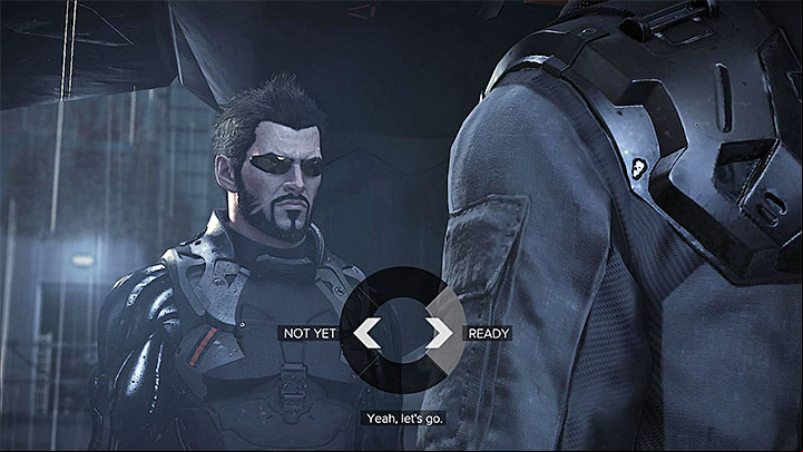 Confirm that you are ready for a journey to Apex Centre - Hunting Down the Final Clues - main quest - Prague (third visit) | Quests and maps - Deus Ex: Mankind Divided Game Guide