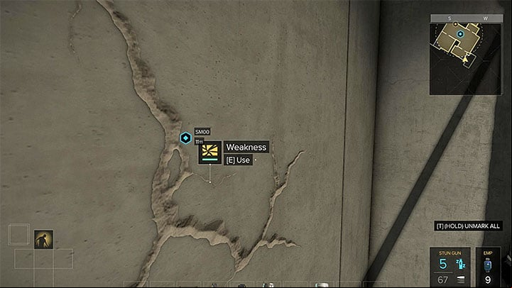 You can reach the side area and a weakened wall through the ventilation shafts - Neon Nights - side quest - Side quests - Deus Ex: Mankind Divided Game Guide