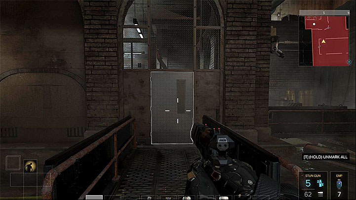 One of the entrances to the area with neon containers - Neon Nights - side quest - Side quests - Deus Ex: Mankind Divided Game Guide