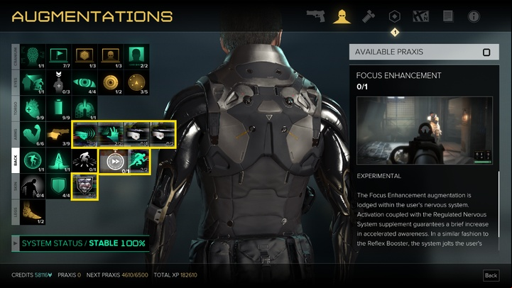 Seven experimental augmentations - Experimental Augmentations - Augmentations - Deus Ex: Mankind Divided Game Guide