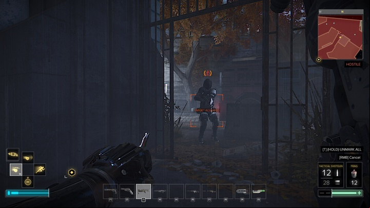 You need to aim the projectile before firing it - Experimental Augmentations - Augmentations - Deus Ex: Mankind Divided Game Guide