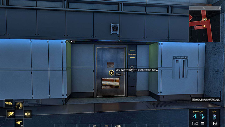 Once you acquire the keycard you need to reach a locked door in the northern part of the buildings level four (M25,7) (screenshot above) - Securing the Convention Centre - main quest - Apex Convention Centre | Quests and maps - Deus Ex: Mankind Divided Game Guide