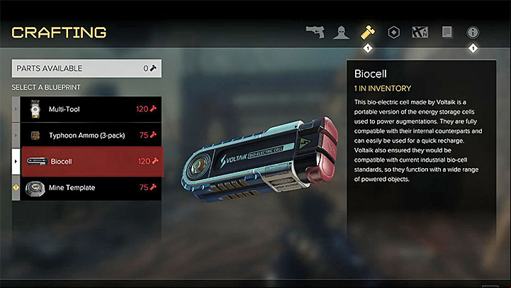 You can craft biocells on your own - Important information about augmentations - Augmentations - Deus Ex: Mankind Divided Game Guide