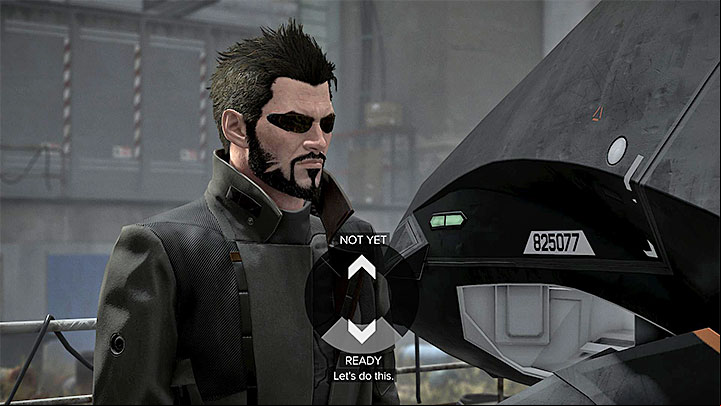 You can fly at once or ask Elias to wait until youre ready - Taking Care of Business - main quest - Main quests - Deus Ex: Mankind Divided Game Guide