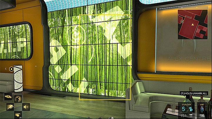 If you decided to start with helping the delegates (Protecting the Future quest), youll begin in a room on level two of the conference center (M25,13) - Stopping Marchenko - Main Quest - Apex Convention Centre | Quests and maps - Deus Ex: Mankind Divided Game Guide