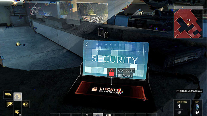 You should get to the computer on level two as quickly as you can, as it gives you more to say in of hacking the security systems - Stopping Marchenko - Main Quest - Apex Convention Centre | Quests and maps - Deus Ex: Mankind Divided Game Guide