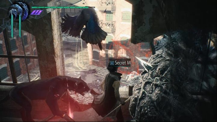 Use the next Nidhogg Hatchling to unlock the way to the ruins of the building and secret mission 03 - Mission 04 - V | Devil May Cry 5 walkthrough - Main story missions - Devil May Cry 5 Guide