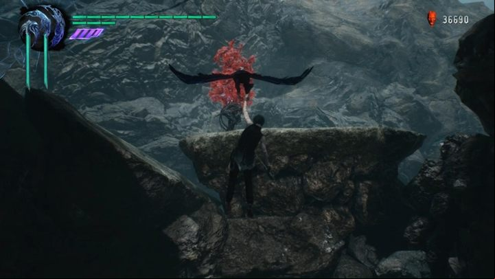 After the fight, go forward and youll see that the age further is blocked - use the Nightmare to destroy the rubble and get a hidden gold ball - Mission 09 - Genesis | Devil May Cry 5 walkthrough - Main story missions - Devil May Cry 5 Guide